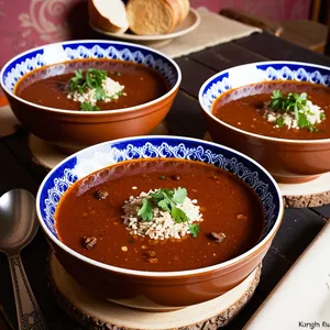 Рецепт Харчо с индейкой и алычовым соусом - Завершение и подача
