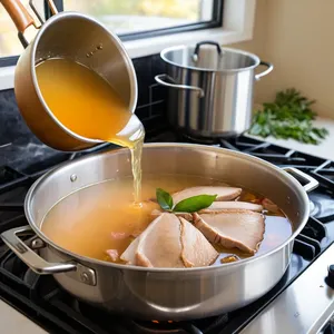 Рецепт Харчо с индейкой и черносливом - Приготовление бульона