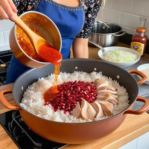 Рецепт Харчо с индейкой и гранатовым соусом - Приготовление основы супа