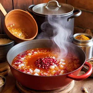 Рецепт Харчо с перепелкой и гранатовой аджикой - Приготовление основы