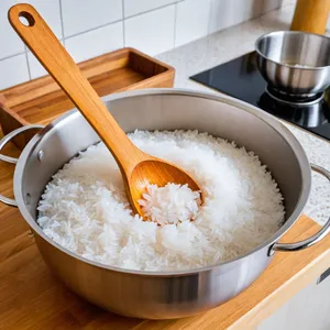 Рецепт Харчо с уткой и алычой - Приготовление риса