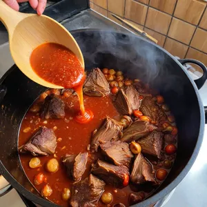 Рецепт Харчо с уткой и апельсиновым соусом - Приготовление основы супа