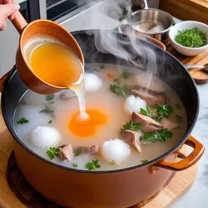 Рецепт Харчо с уткой и грушевым соусом - Приготовление основы супа