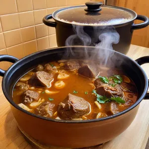 Рецепт Харира с баклажанами и бараниной - Тушение с баклажанами