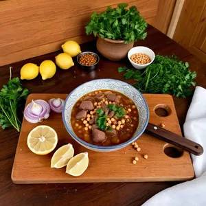 Рецепт Харира с бараниной и финиками - Подготовка ингредиентов