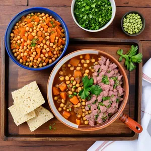 Рецепт Харира с бараниной и фисташками - Подготовка ингредиентов