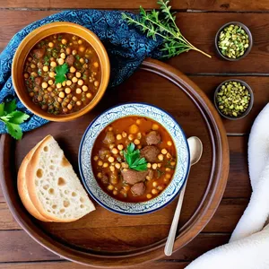 Рецепт Харира с бараниной и фисташками - Подача и украшение