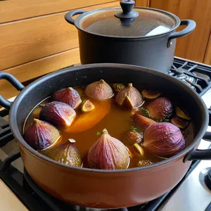 Рецепт Харира с бараниной и инжиром - Тушение с инжиром