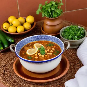 Рецепт Харира с бараниной и кабачками - Подача