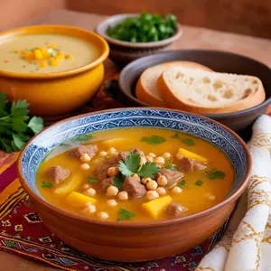 Рецепт Харира с бараниной и манго - Подача