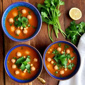 Рецепт Харира с бараниной и персиками - Завершение и подача