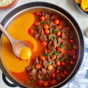 Рецепт Харира с говядиной и томатами - Добавление специй и томатов