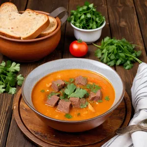 Рецепт Харира с говядиной и томатами - Подача