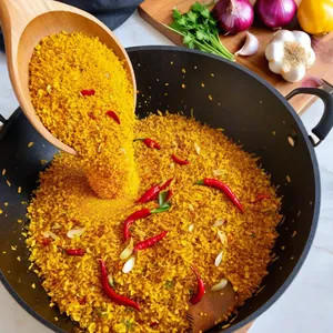 Рецепт Харира с креветками и кокосовым молоком - Добавление специй