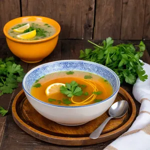 Рецепт Харира с курицей и чечевицей - Подача