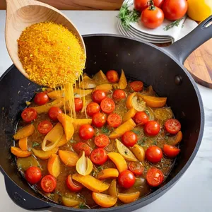 Рецепт Харира с кускусом и овощами - Обжарка овощей