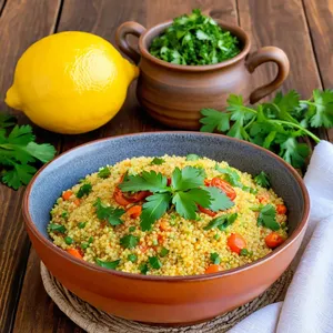 Рецепт Харира с кускусом и овощами - Подача