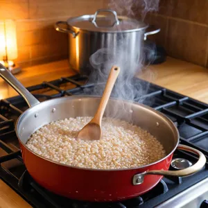 Рецепт Харира с шампиньонами и перловкой - Приготовление перловки