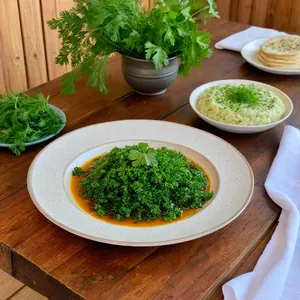 Рецепт Харира с шампиньонами и перловкой - Подача блюда