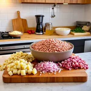 Рецепт Харира с телятиной и картофелем - Подготовка ингредиентов