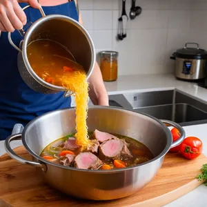 Рецепт Холодец из баранины с розмарином и чесноком - Процеживание бульона