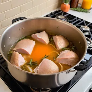 Рецепт Холодец из индейки с розмарином и лимонной цедрой - Приготовление бульона