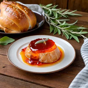 Рецепт Холодец из индейки с шалфеем и чесночным маслом - Подача холодца