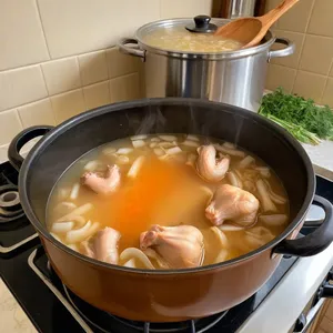 Рецепт Холодец из куриных лапок с имбирем и кунжутом - Приготовление бульона