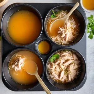 Рецепт Холодец из куриных лапок с имбирем и кунжутом - Формирование холодца