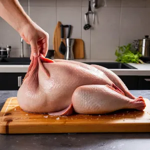 Рецепт Холодец из утки с апельсиновой цедрой и гвоздикой - Подготовка утки