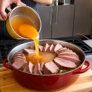 Рецепт Холодец из утки с апельсиновой цедрой и гвоздикой - Заливка бульона