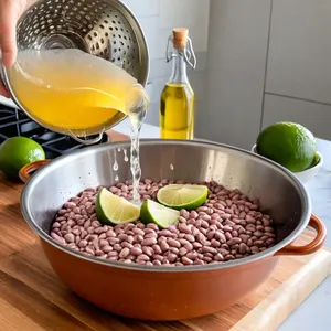 Рецепт Хумус с копченой фасолью и лаймом - Подготовка ингредиентов