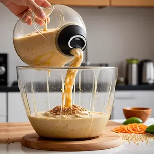 Рецепт Хумус с маринованным имбирем и кунжутным маслом - Взбивание хумуса