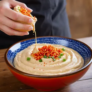 Рецепт Хумус с маринованным имбирем и кунжутным маслом - Дегустация и корректировка вкуса