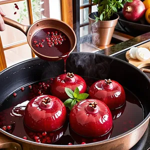Рецепт Копчёная баранина с гранатовым соусом - Приготовление гранатового соуса