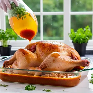 Рецепт Копчёная индейка с соусом из красного апельсина - Маринование индейки