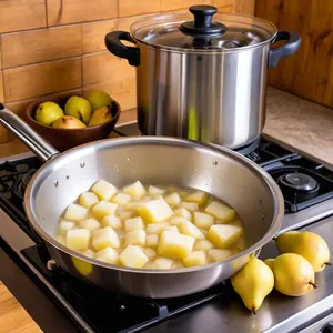 Рецепт Копчёная корейка с грушевым пюре - Приготовление грушевого пюре