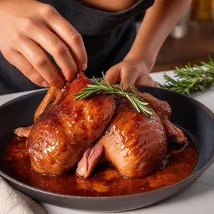 Рецепт Копчёная крольчатина с розмариновым соусом - Маринование мяса