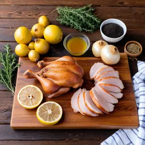 Рецепт Копчёная курица с айвовым соусом - Подготовка ингредиентов