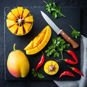 Рецепт Копчёная курица с соусом из манго и чили - Приготовление соуса