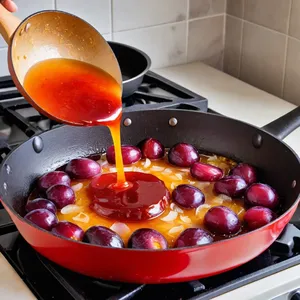 Рецепт Копчёная свинина с сливовым соусом - Приготовление сливового соуса