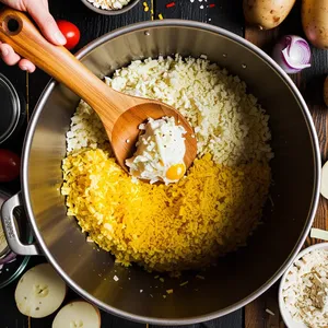 Рецепт Копчёный кефаль с картофельными галетами - Приготовление картофельной массы