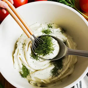 Рецепт Копчёный кефаль с картофельными галетами - Приготовление соуса