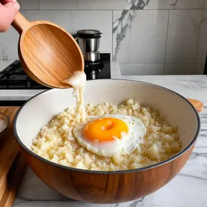 Рецепт Копчёный хариус с картофельными гнездами - Приготовление картофельной массы