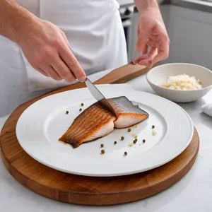 Рецепт Копчёный хариус с картофельными гнездами - Подготовка копчёного хариуса