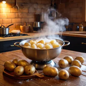 Рецепт Копчёный муксун с картофельными клёцками - Подготовка картофеля