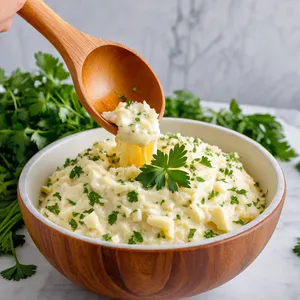 Рецепт Копчёный окунь с чесночным хлебом - Приготовление чесночного масла