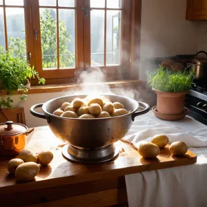 Рецепт Копчёный толстолобик с картофельными зразами - Подготовка картофеля