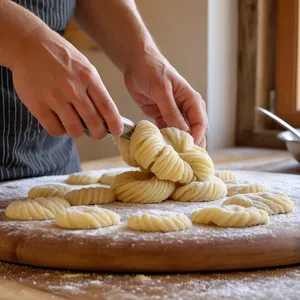 Рецепт Копчёный жерех с картофельными ньокки - Формирование ньокки