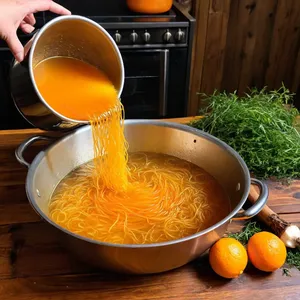 Рецепт Костный бульон с фенхелем и цедрой апельсина - Добавление цедры апельсина